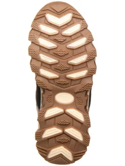 Boots in Dunkelblau/ Braun