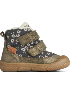 Boots in Dunkelblau/ Grau