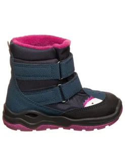 Boots in Dunkelblau/ Pink