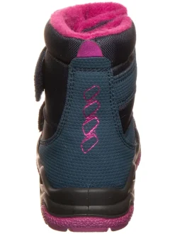 Boots in Dunkelblau/ Pink