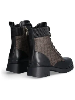 Boots in Schwarz/ Hellbraun