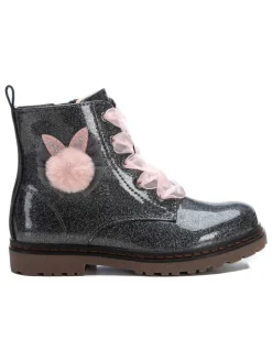 Boots in Schwarz/ Rosa/ Grau