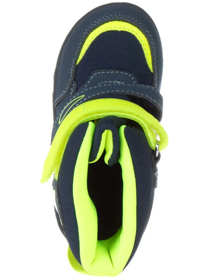 Boots "Kenan" in Dunkelblau/ Gelb