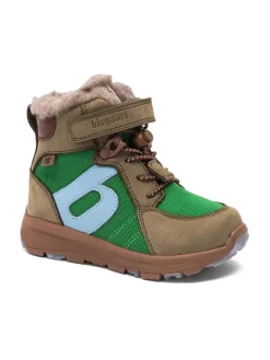 Boots ''Marton'' in Hellbraun/ Grün