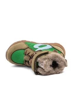 Boots ''Marton'' in Hellbraun/ Grün