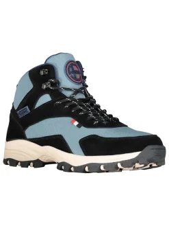 Boots "Olain" in Schwarz/ Hellblau