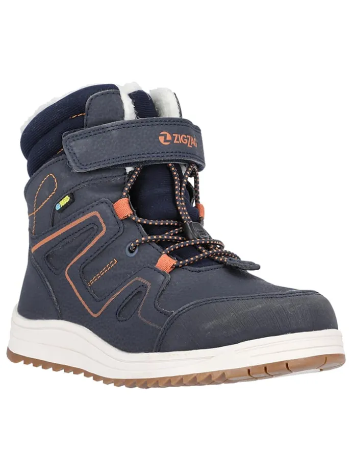 Boots "Rincet" in Dunkelblau/ Orange