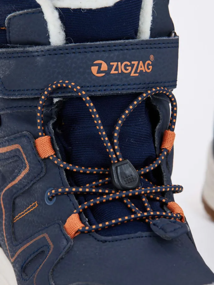 Boots "Rincet" in Dunkelblau/ Orange