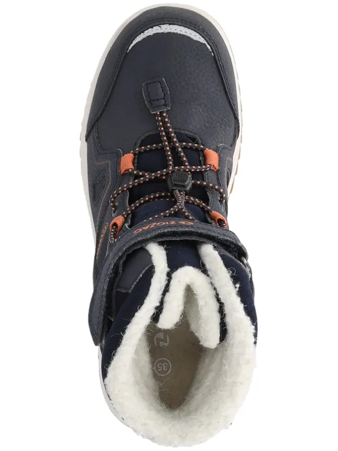 Boots "Rincet" in Dunkelblau/ Orange