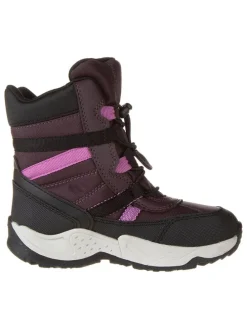 Boots "Sentiero" in Aubergine/ Schwarz