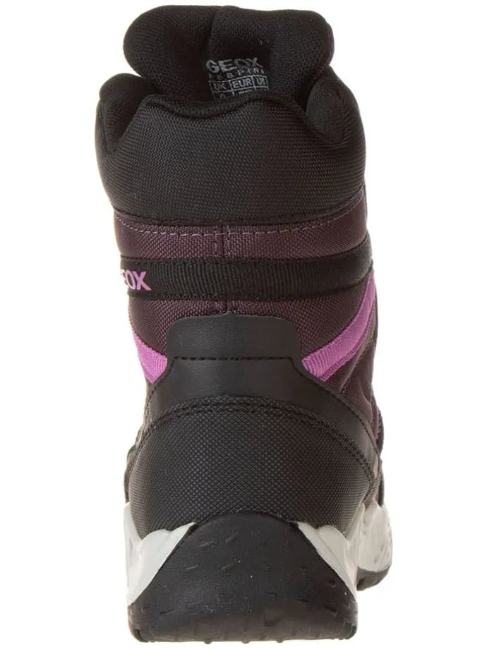 Boots "Sentiero" in Aubergine/ Schwarz