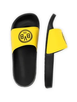 BVB Iconic Lifestyle Badeschlappen in schwarzgelb