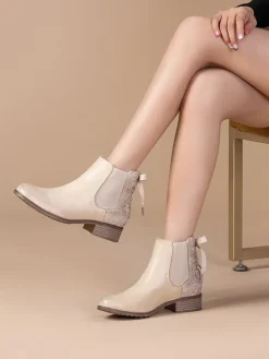 Chelsea-Boots in Beige