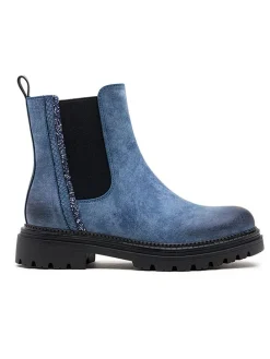 Chelsea-Boots in Blau