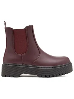 Chelsea-Boots in Bordeaux