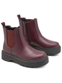 Chelsea-Boots in Bordeaux