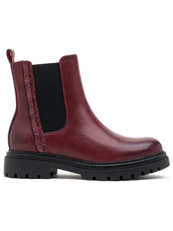 Chelsea-Boots in Bordeaux