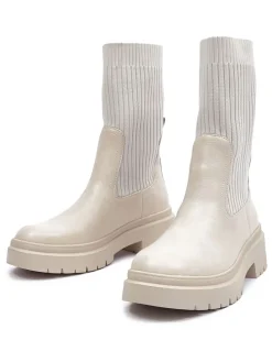 Chelsea-Boots in Creme