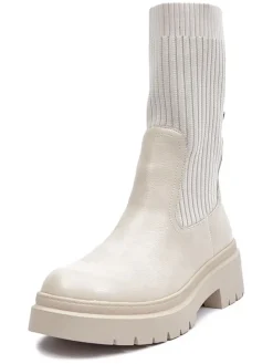 Chelsea-Boots in Creme