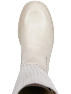 Chelsea-Boots in Creme