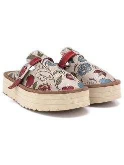 Clogs in Bunt/ Creme