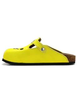 Clogs in Gelb/ Türkis