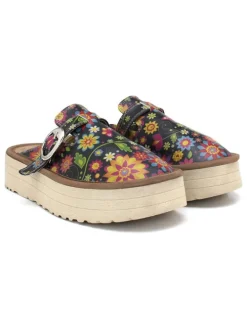 Clogs in Schwarz/ Bunt