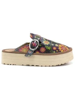 Clogs in Schwarz/ Bunt