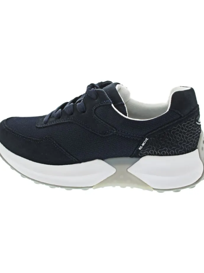 Comfort sportlicher Schnürer Blau