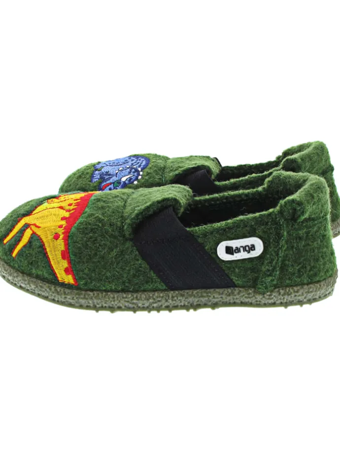Dinos 2.0 Hausschuh Grün
