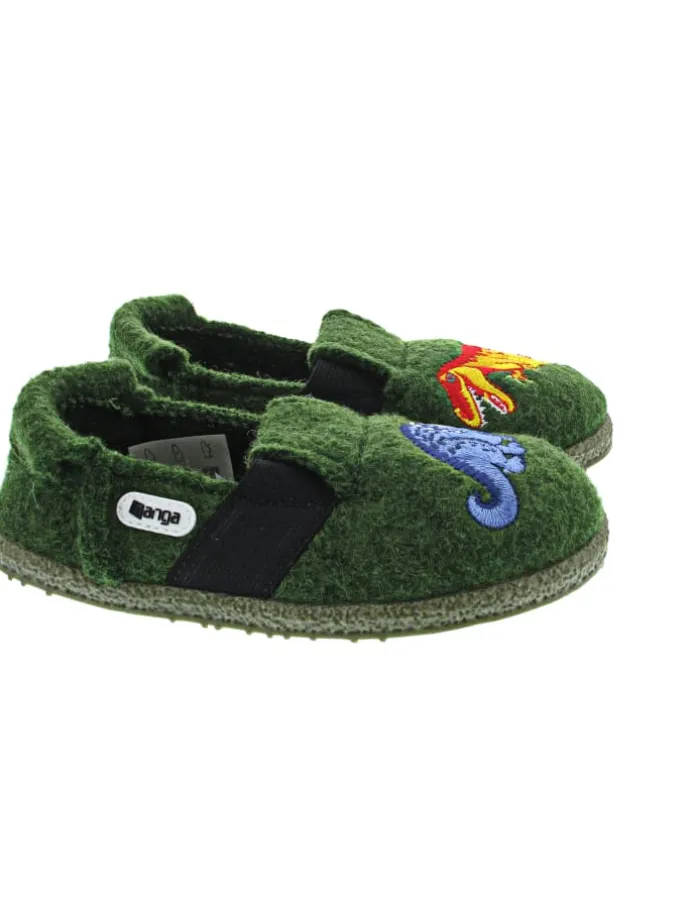 Dinos 2.0 Hausschuh Grün