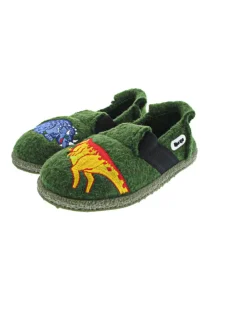 Dinos 2.0 Hausschuh Grün
