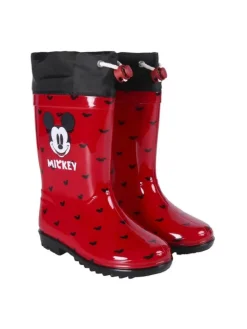 Disney Mickey Maus Wasserdichte Stiefel Regenstiefel Gummistiefel in Rot