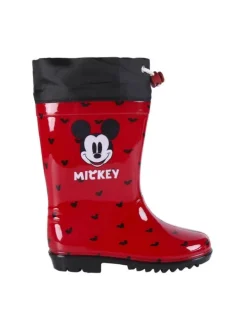 Disney Mickey Maus Wasserdichte Stiefel Regenstiefel Gummistiefel in Rot