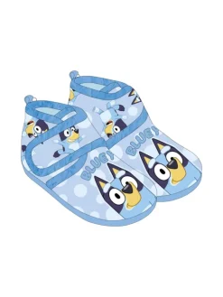 Dots Hausschuhe Kinder Pantoffeln rutschfest Blau