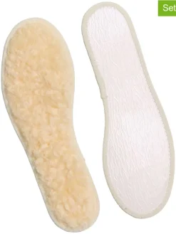 2er-Set: Lammfell-Einlegesohlen in Beige