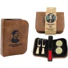 3er-Set: 6tlg. Schuhpflege-Set in Braun
