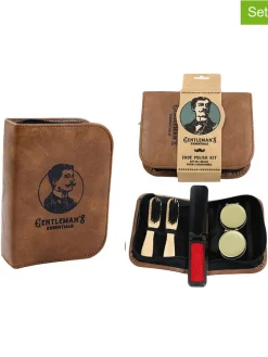 3er-Set: 6tlg. Schuhpflege-Set in Braun