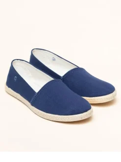 Espadrilles "Camping Linen" in Blau