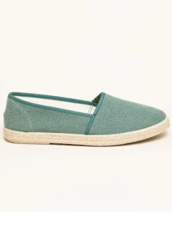 Espadrilles "Camping Linen uni V" in Grün