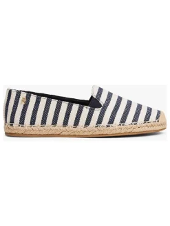 Espadrilles in Dunkelblau/ Weiß