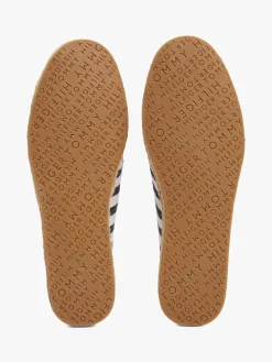 Espadrilles in Dunkelblau/ Weiß