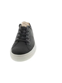 Fresh sportlicher Schnürer Schwarz