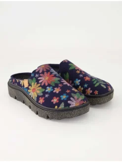 Geschlossene Hausschuhe in Blau