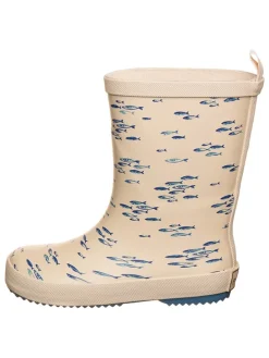 Gummistiefel "AOP" in Blau/ Beige