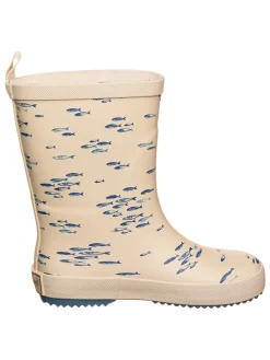 Gummistiefel "AOP" in Blau/ Beige