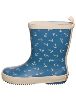 Gummistiefel "AOP" in Blau/ Beige