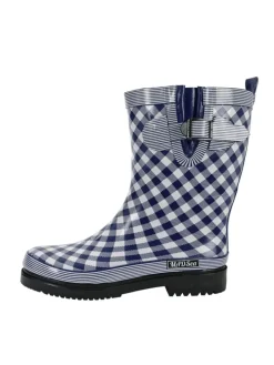 Gummistiefel Checkered in dunkelblau
