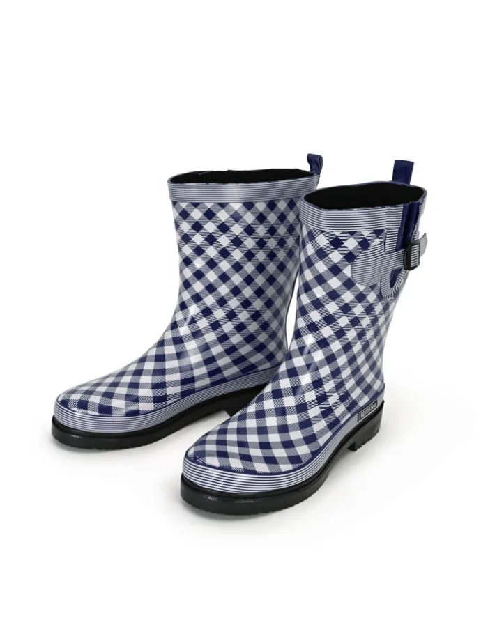 Gummistiefel Checkered in dunkelblau