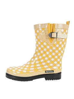 Gummistiefel Checkered in gelb